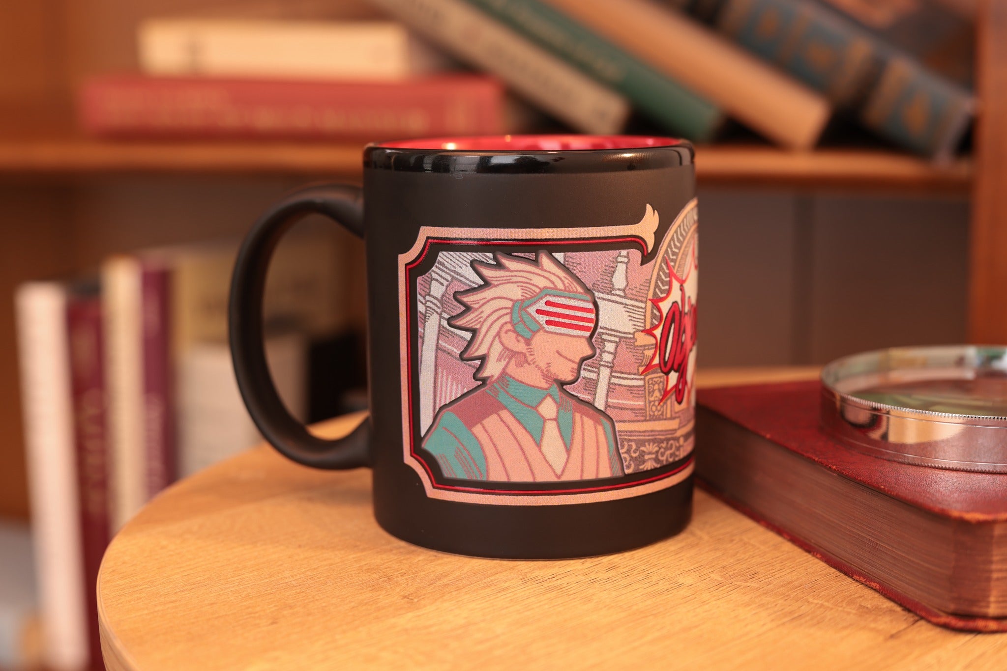 Blacker than a moonless night, hotter and more bitter than Hell itself... That is coffee. ☕️ I'm sure you can grant me at least this much. 🫵 The Turnabout Color-Changing Coffee Mug is back in stock at Fangamer in our official Ace Attorney collection! 🟢  #Fangamer #AceAttorney #Capcom #Godot #PhoenixWright